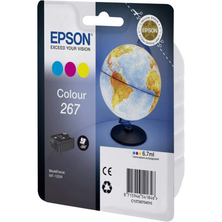 Epson C13T26704010 approprié pour WF100W Encre couleur 6, 7ml 200 Pages