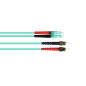 Good Connections LWL Câble patch duplex LC vers SC multimode 50/125" Bleu OM3 - Aqua/Türkis 1 m