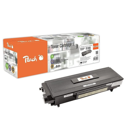 Peach Toner Module Noire, Compatible avec Brother TN-3280