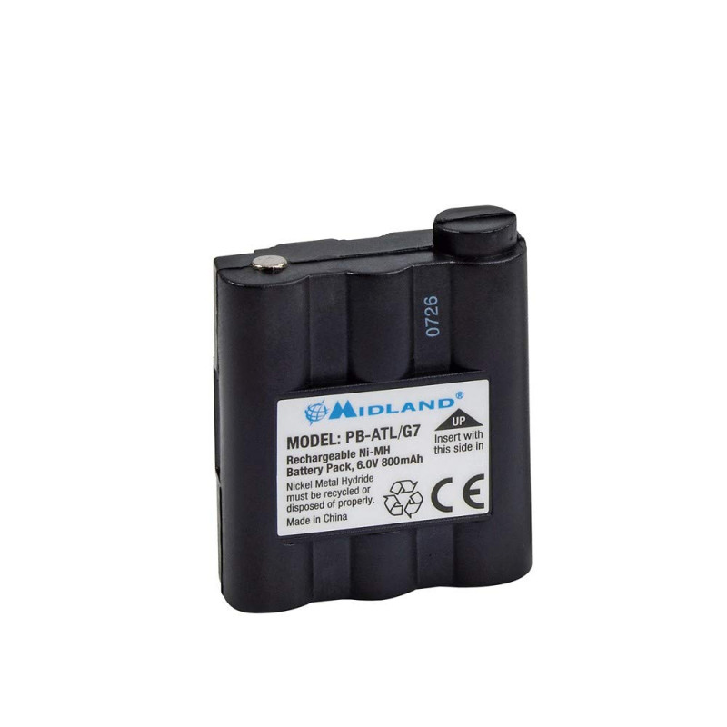 Midland - Batterie PB-ATL/G7 Talkie Walkie Professionnel Radio Récepteur Émetteur Compatible avec G7/G7XT/G7PRO G9/G9PLUS/G9PRO Midland - Batterie PB-ATL/G7 Talkie Walkie Professionnel Radio Récepteur Émetteur Compatible avec G7/G7XT/G7PRO G9/G9PLUS/G9PRO