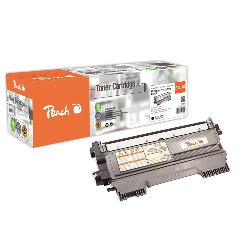 Peach Toner Module Noire, Compatible avec Brother TN-2010 Peach Toner Module Noire, Compatible avec Brother TN-2010