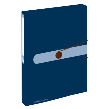 Herlitz A4 recyclable Papier Dossier- Foncé Bleu