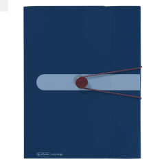 Herlitz A4 recyclable Papier Dossier- Foncé Bleu