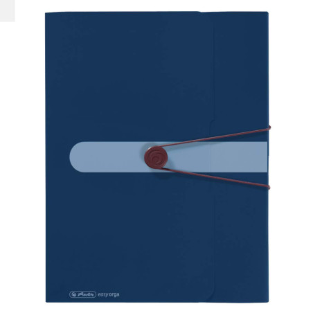 Herlitz A4 recyclable Papier Dossier- Foncé Bleu