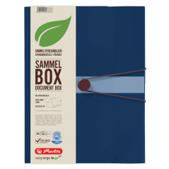 Herlitz A4 recyclable Papier Dossier- Foncé Bleu