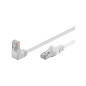 Goobay 94183 CAT 5e Câble de Liaison 1x 90° Coudé, F/UTP, Blanc, 10 m Longueur Goobay 94183 CAT 5e Câble de Liaison 1x 90° Coudé, F/UTP, Blanc, 10 m Longueur