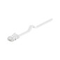 Goobay 93363 CAT 5e Câble de Liaison Plat, U/UTP, Blanc, 10m Longueur Goobay 93363 CAT 5e Câble de Liaison Plat, U/UTP, Blanc, 10m Longueur