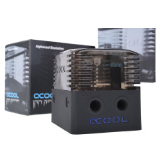 Alphacool Eisstation DDC Noir, Translucide - Réservoir de Refroidissement à Eau - 250 ml - Compatible avec Alphacool DDC-1T - 13