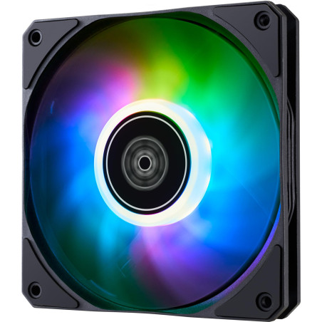 Silverstone Air Slimmer 120 ARGB, Ventilateur Plat de 120 mm à Performances renforcées avec contrôle PWM sur Toute la Plage et E