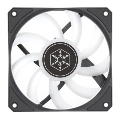 Silverstone Air Slimmer 120 ARGB, Ventilateur Plat de 120 mm à Performances renforcées avec contrôle PWM sur Toute la Plage et E