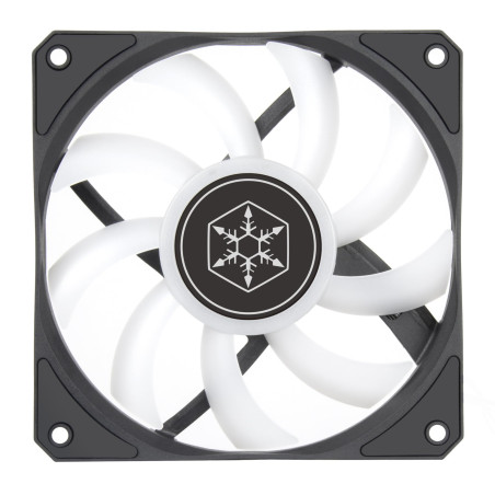 Silverstone Air Slimmer 120 ARGB, Ventilateur Plat de 120 mm à Performances renforcées avec contrôle PWM sur Toute la Plage et E