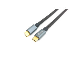 E-Quip Equip 128353 Câble USB 3.2 Gen 2 Type C M/M 0,5 m USB Power Delivery PD 5A (max. 100 W), 4K 60 Hz, 10 Gbit/s, Noir
