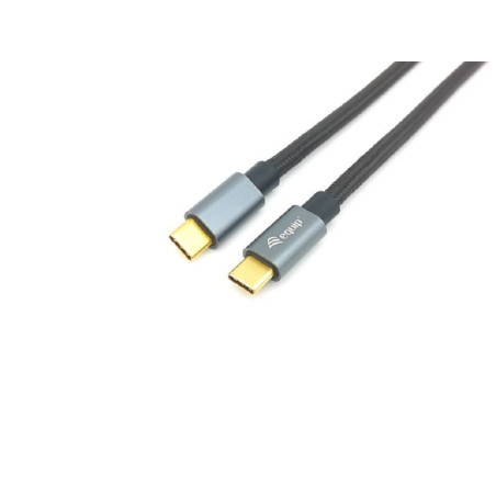 E-Quip Equip 128353 Câble USB 3.2 Gen 2 Type C M/M 0,5 m USB Power Delivery PD 5A (max. 100 W), 4K 60 Hz, 10 Gbit/s, Noir