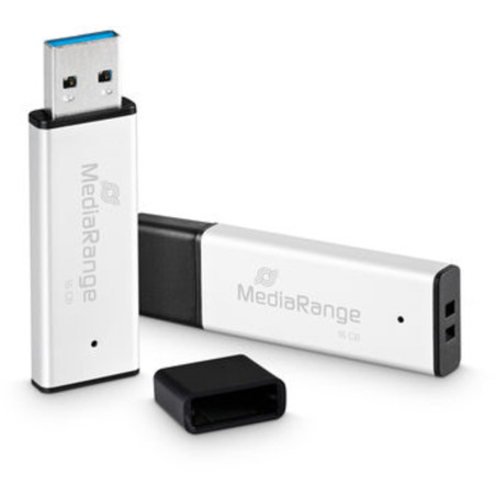 MediaRange Clé USB 3.0 Haute Performance 16 Go - Mini clé USB avec boîtier en Aluminium de qualité supérieure - Extension de mém