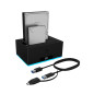 ICY Box Station d'accueil USB 3.0 à Double Baie pour disques durs 2,5" et 3,5" SATA HDD/SSD, RVB, Fonction de clonage Hors Ligne ICY Box Station d'accueil USB 3.0 à Double Baie pour disques durs 2,5" et 3,5" SATA HDD/SSD, RVB, Fonction de clonage Hors Ligne