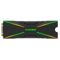 Xilence M2SSD.B.ARGB Dissipateur Thermique pour SSD M.2 2280 PCIe NVMe/SATA, ARGB 5V 3 Broches, Montage Facile, Passif, avec écl Xilence M2SSD.B.ARGB Dissipateur Thermique pour SSD M.2 2280 PCIe NVMe/SATA, ARGB 5V 3 Broches, Montage Facile, Passif, avec écl