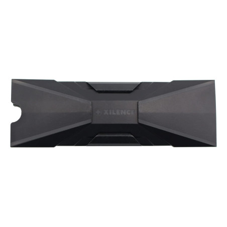 Xilence M2SSD.B.ARGB Dissipateur Thermique pour SSD M.2 2280 PCIe NVMe/SATA, ARGB 5V 3 Broches, Montage Facile, Passif, avec écl