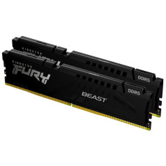 Kingston FURY Beast Noir DDR5 16Go (2x8Go) 5200MT/s CL40 DIMM Mémoire pour PC de Gamer Kit de 2 Intel XMP - KF552C40BBK2-16
