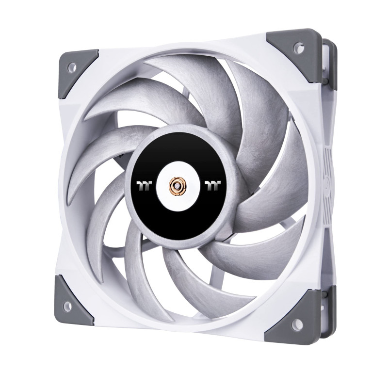 Thermaltake TOUGHFAN 12 White High Static Pressure Radiator Fan (Single Fan Pack) | Low Noise PC Fan | Case Fan | White