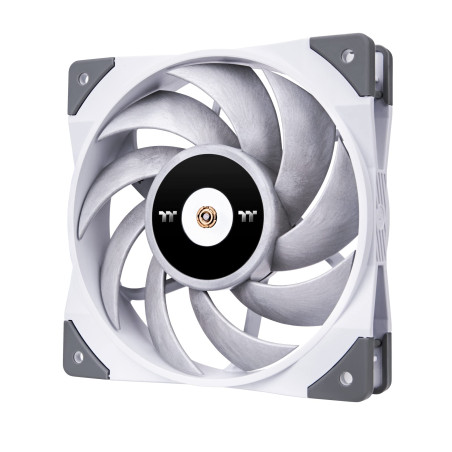 Thermaltake TOUGHFAN 12 White High Static Pressure Radiator Fan (Single Fan Pack) | Low Noise PC Fan | Case Fan | White