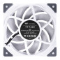 Thermaltake TOUGHFAN 12 White High Static Pressure Radiator Fan (Single Fan Pack) | Low Noise PC Fan | Case Fan | White