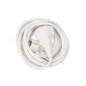 Perel Rallonge, H05VV-F 3G1.5, 5 m, 16 A/230 V, 3500 W, Type E/F, Schuko, Usage intérieur, PVC, Blanc