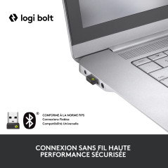 Logitech MX Keys Mini for Business - Clavier rétroéclairé sans Fil - Compact, récepteur USB Logi Bolt, rétroéclairé, Rechargeabl