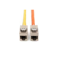 DIGITUS Module Keystone Cat-6A Blindé - 24 pièces - RJ45 - Compatible avec Le Design - 500 MHz 10GBase-T - Clip métallique - san