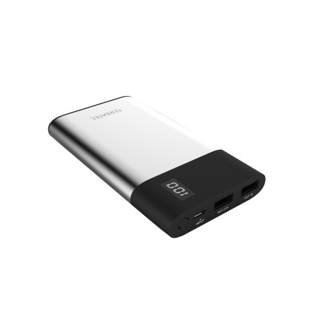 TerraTec P120 Slim, capacité 12000 mAh, Design Fin, Batterie Externe compacte, Batterie