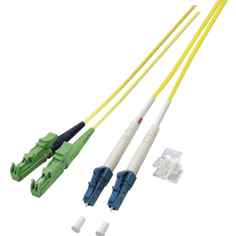 EFB Elektronik O0937.2 2m E-2000 (APC) LC OS2 Yellow Fibre Optique Cable O0937.2, 2 m, OS2, E-2000 (APC), LC, Yellow EFB Elektronik O0937.2 2m E-2000 (APC) LC OS2 Yellow Fibre Optique Cable O0937.2, 2 m, OS2, E-2000 (APC), LC, Yellow