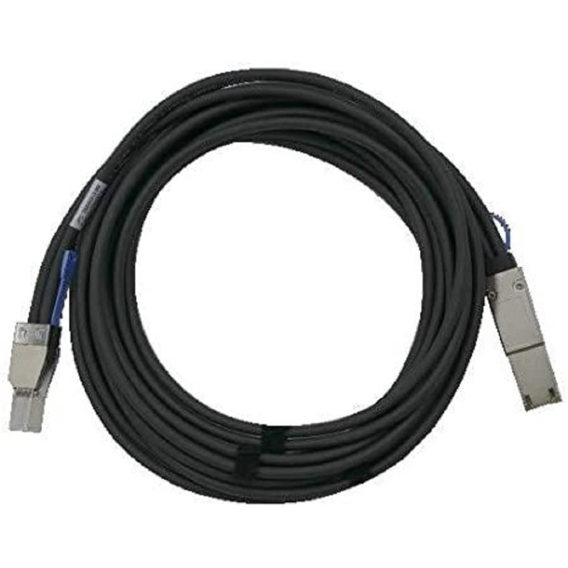 QNAP CAB-SAS30M-8644 câble Serial Attached SCSI (SAS) 3 m Noir, Métallique QNAP CAB-SAS30M-8644 câble Serial Attached SCSI (SAS) 3 m Noir, Métallique