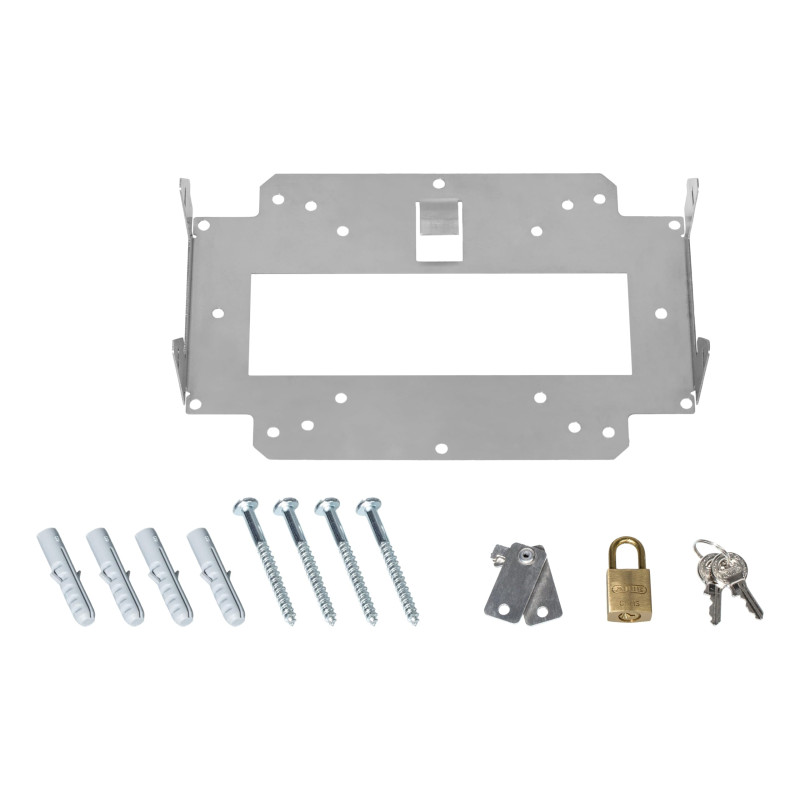 LANCOM Support Mural + Lock (LN, Bulk 10) avec Fermeture Avant