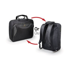 Port Designs Sacoche & Sac à Dos pc 2en1 pour Ordinateur Portable Manhattan Combo 14/15.6 Pouces Noire