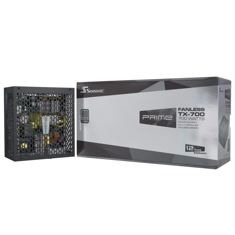 Alimentation ATX Seasonic Prime Fanless TX - 700W (Noir) Passive