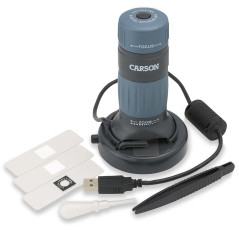 Carson zPix 300 microscope numérique USB, grossissement 86-457x | Dimension de l’écran 21 pouces/53,34 cm (MM-940)
