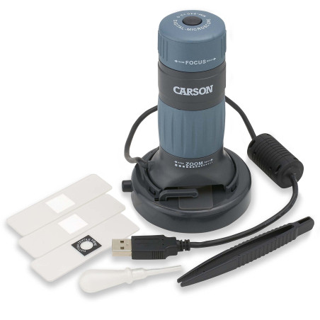 Carson zPix 300 microscope numérique USB, grossissement 86-457x | Dimension de l’écran 21 pouces/53,34 cm (MM-940)