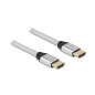 Delock Câble HDMI Ultra High Speed 48 Gbps 8 K 60 Hz Argent 2 m