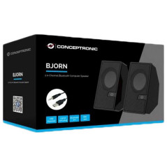 Conceptronic Haut-parleurs de PC BJORN02B Noir