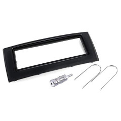 Sound-way Kit Montage Autoradio, Cadre Façade 1 DIN, Adaptateur Antenne, Clés Demontage Compatible avec Fiat Grande Punto