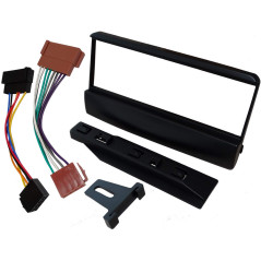 AERZETIX : Adaptateur Façade Cadre Réducteur 1din et Faisceau Son/Alimentation pour remplacer autoradio d'origine par Un Radio S
