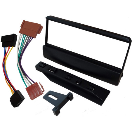 AERZETIX : Adaptateur Façade Cadre Réducteur 1din et Faisceau Son/Alimentation pour remplacer autoradio d'origine par Un Radio S
