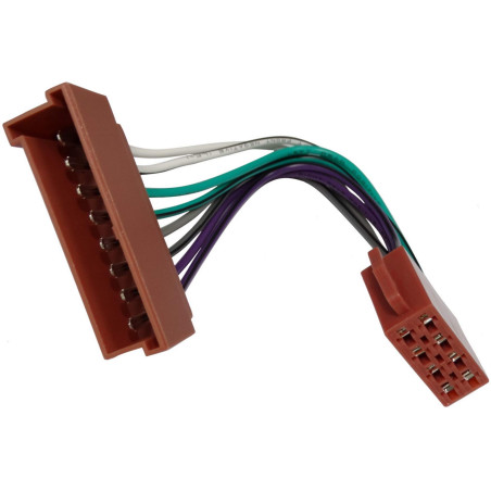 AERZETIX : Adaptateur Façade Cadre Réducteur 1din et Faisceau Son/Alimentation pour remplacer autoradio d'origine par Un Radio S
