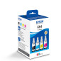 Epson Lot de 4 Cartouches d'encre compatibles Noir, Cyan, C13T66464A