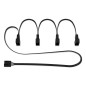 ARCTIC 4-Pin PWM Fan Splitter Cable - Câble d'extension PST pour 4 ventilateurs de boîtier, câble de partage PWM, connecteur mul