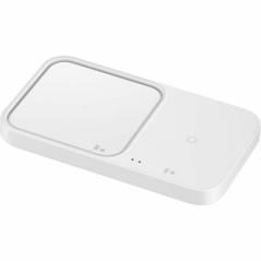 Samsung Chargeur Pad Induction sans Fil Duo 15W Blanc, Charge Rapide, Version FR ( Chargeur et câble non inclus)