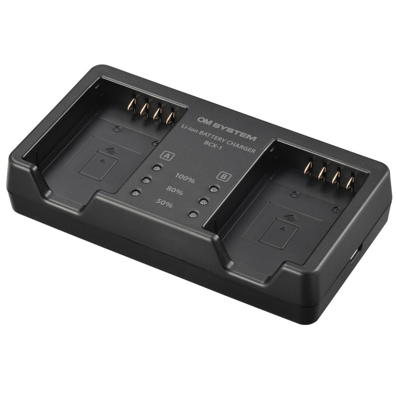 OM SYSTEM Chargeur Double de Batterie BCX-1