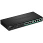 TRENDnet, TPE-TG84, Commutateur Gigabit PoE+ 8 Ports, Budget d'alimentation PoE 120 W, capacité de Commutation 16 Gbit/s, QoS IE
