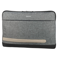 Hama Housse pour Ordinateur Portable 15.6 Pouces Terra (Pochette 15.6"/40 cm Compatible Macbook HP Lenovo Dell ASUS Acer) Gris
