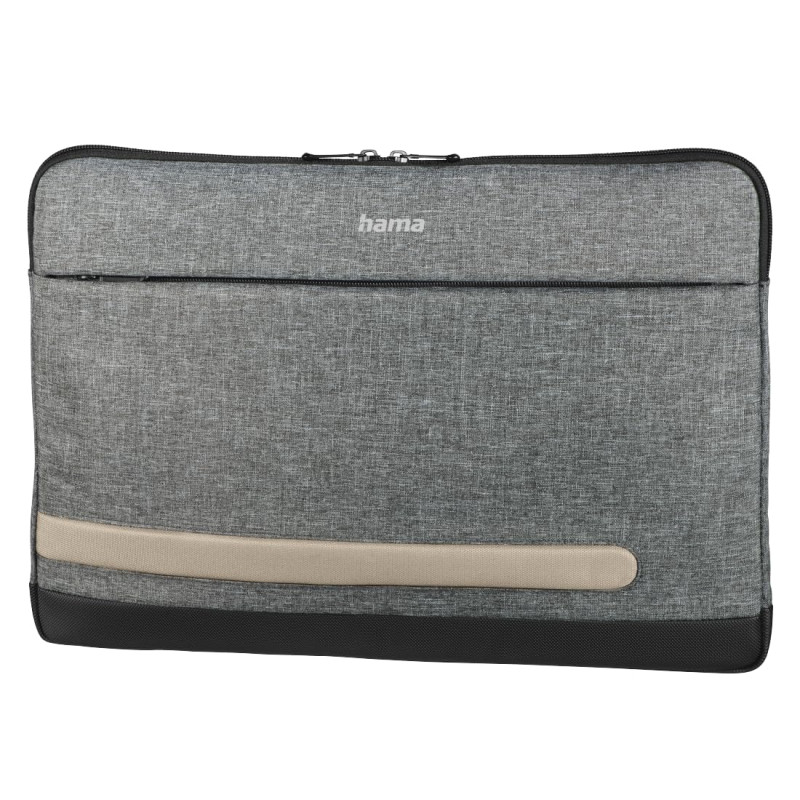 Hama Housse pour Ordinateur Portable 15.6 Pouces Terra (Pochette 15.6"/40 cm Compatible Macbook HP Lenovo Dell ASUS Acer) Gris