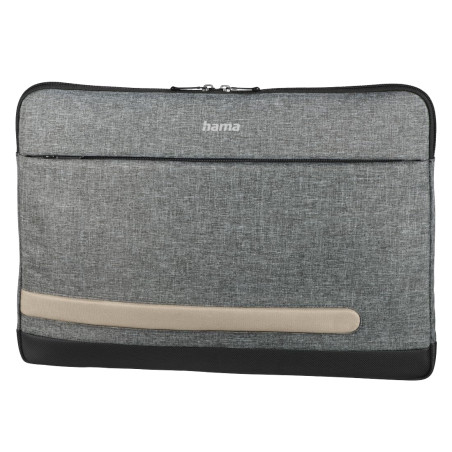 Hama Housse pour Ordinateur Portable 15.6 Pouces Terra (Pochette 15.6"/40 cm Compatible Macbook HP Lenovo Dell ASUS Acer) Gris